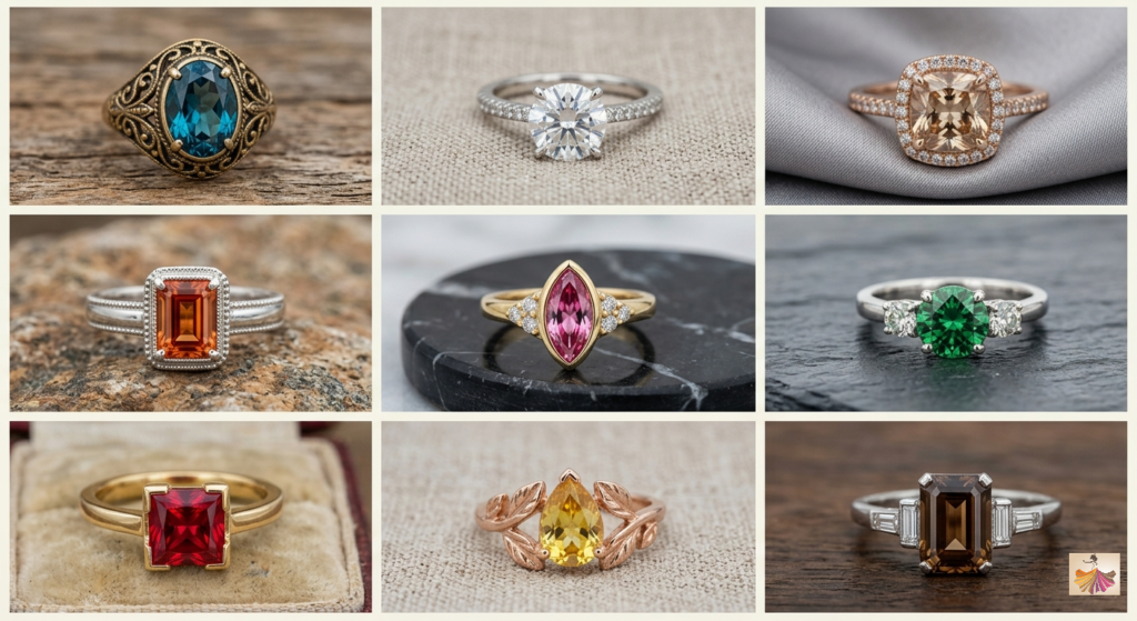 Rings of Zircon Gemstone