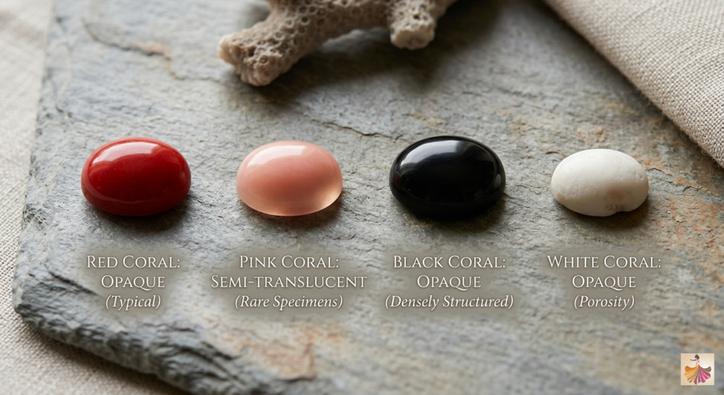 Transparency/Clarity of Coral Gemstone
