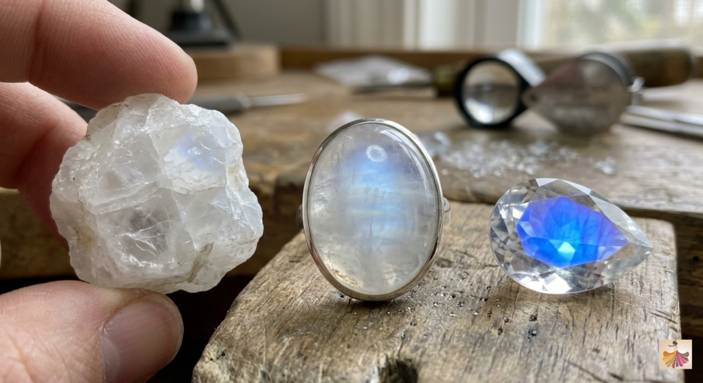 Transperancy of Moonstone Gemstone