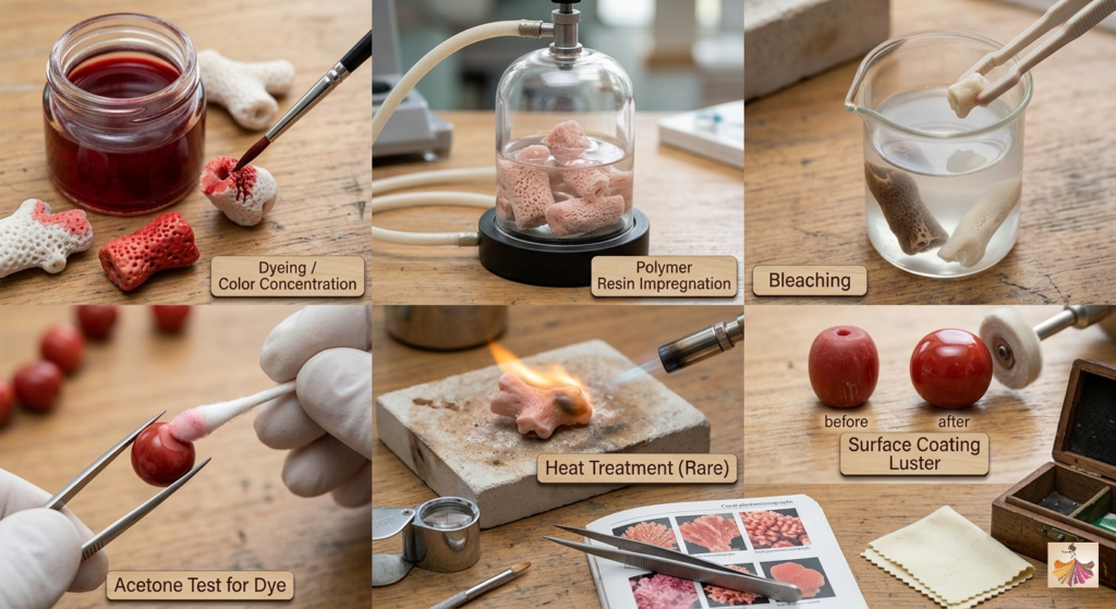Treatments for Coral Gemstones