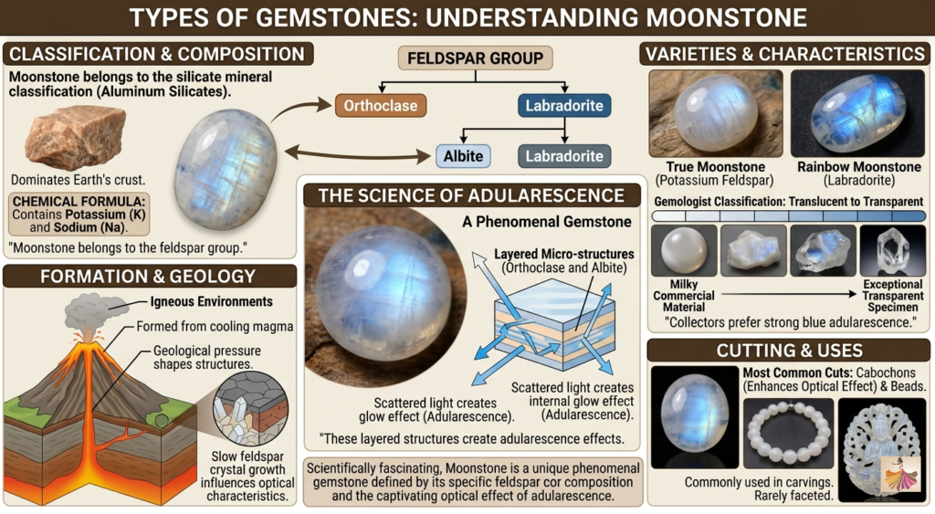 Types of Gemstones like Moonstones