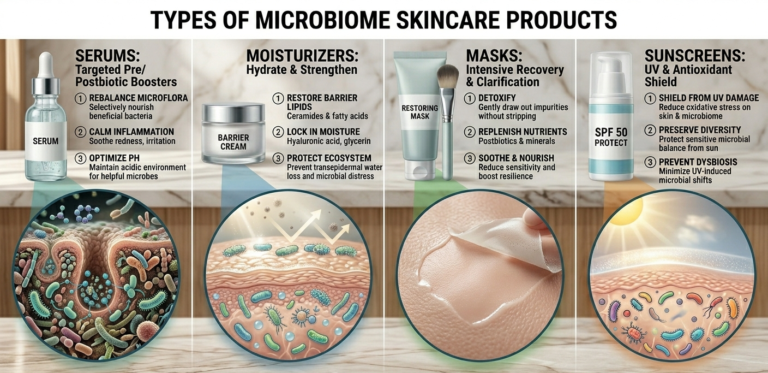 Types of Microbiome Skincare Products