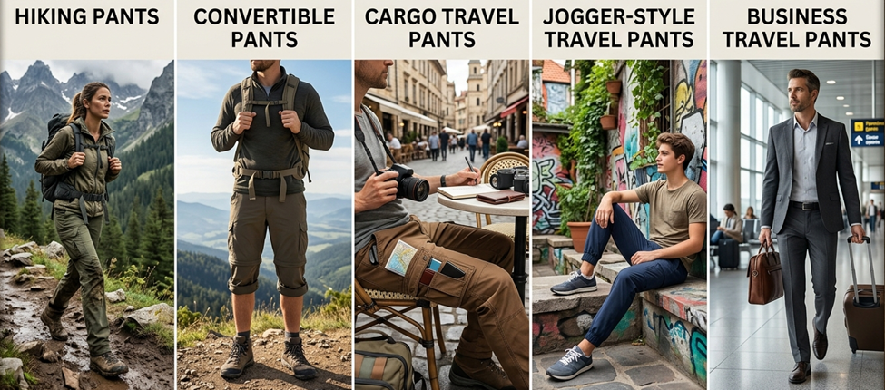 Types of Travel Pants