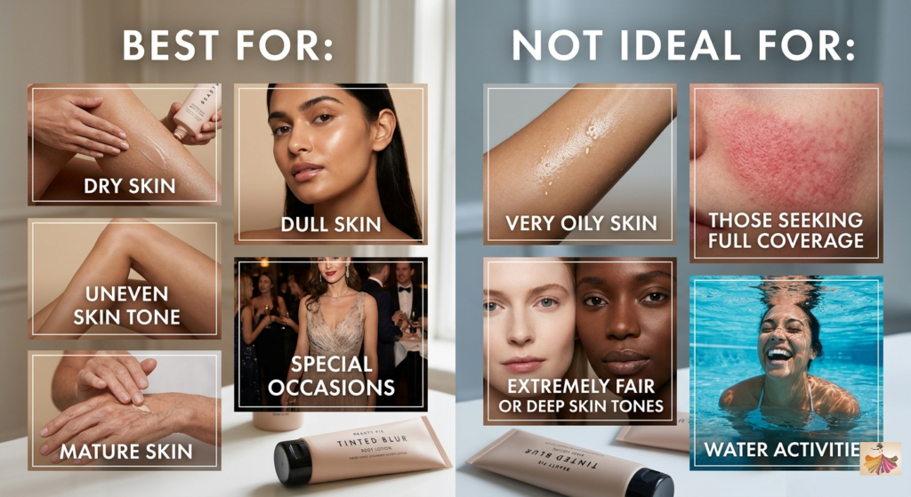 Best For & Not Ideal For Beauty Pie Tinted Blur Body Lotion