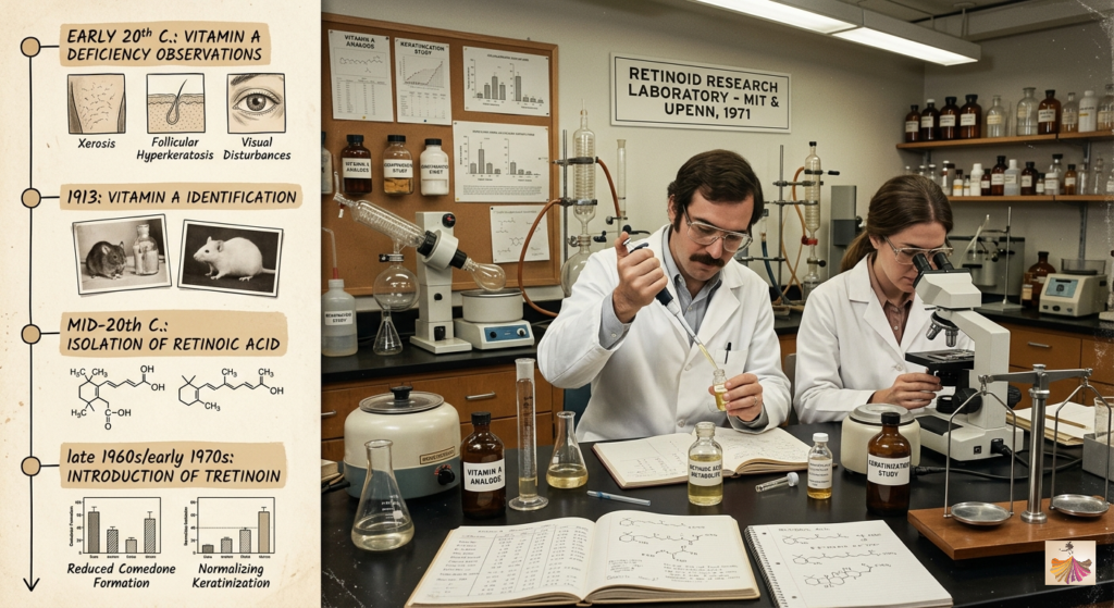 Historical Discovery of Retinoids in Dermatology