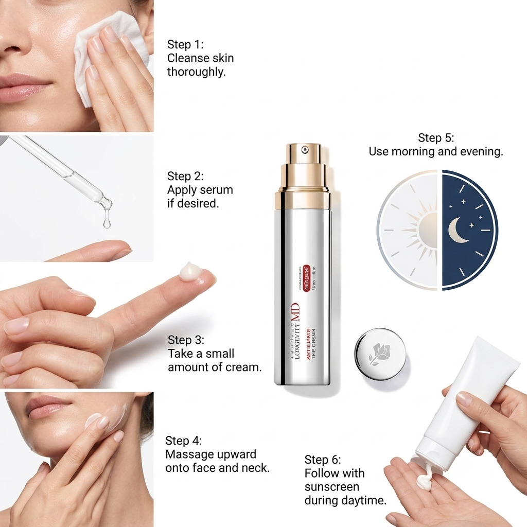 How to Use Absolue Longevity MD “Anticipate the Cream”?