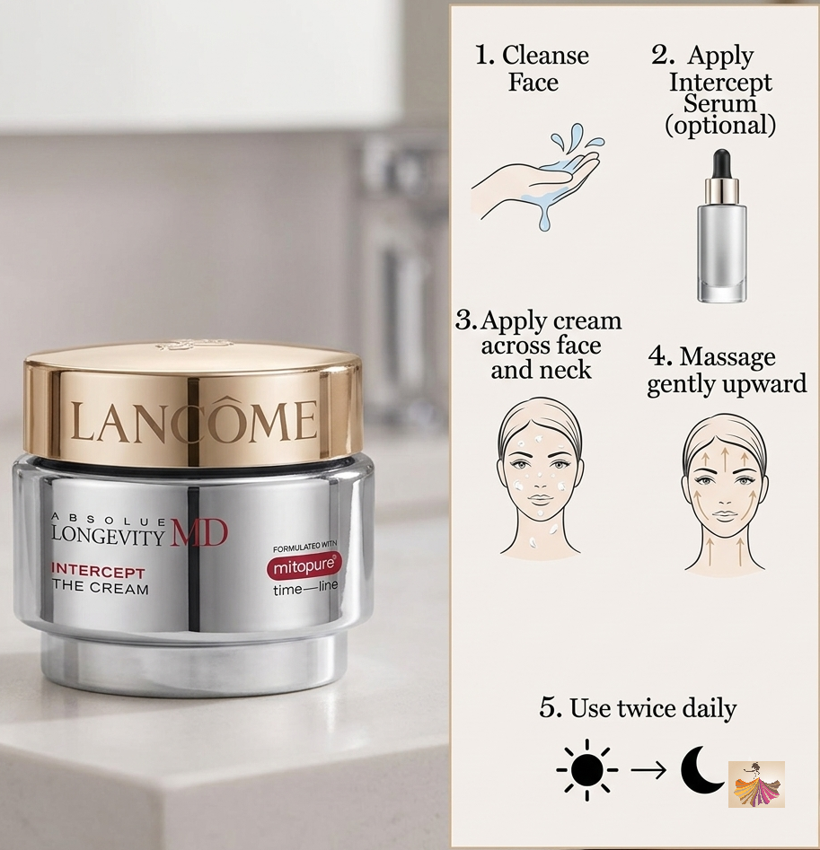 How to Use Absolue Longevity MD “Intercept the Cream”?