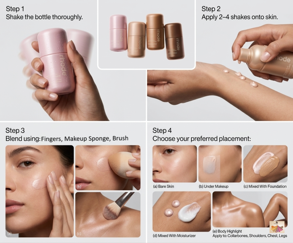 How to Use Rhode Highlight Milk?
