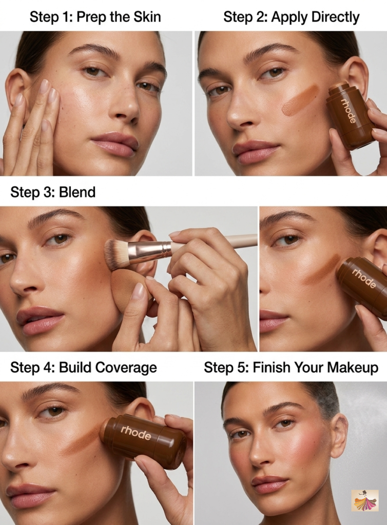 How to use Rhode Pocket Bronze Stick?