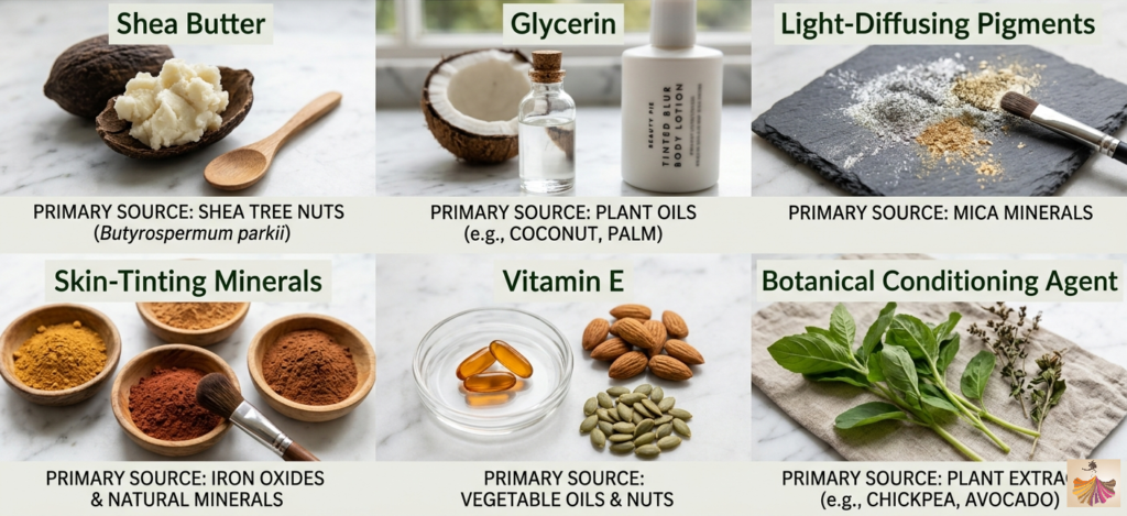 Key Ingredients Breakdown For Beauty Pie Tinted Blur Body Lotion