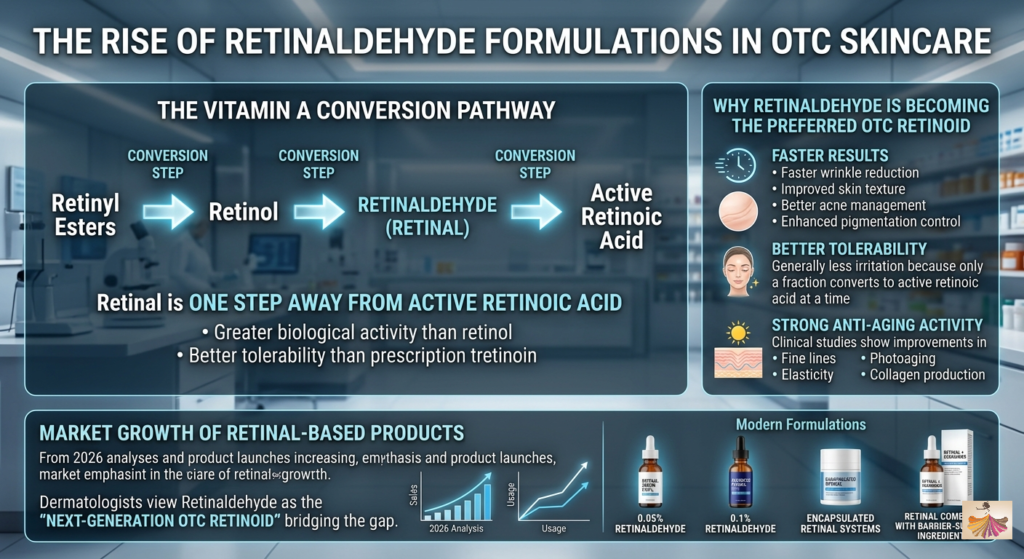 Shift Toward Retinaldehyde Formulations in the OTC Market