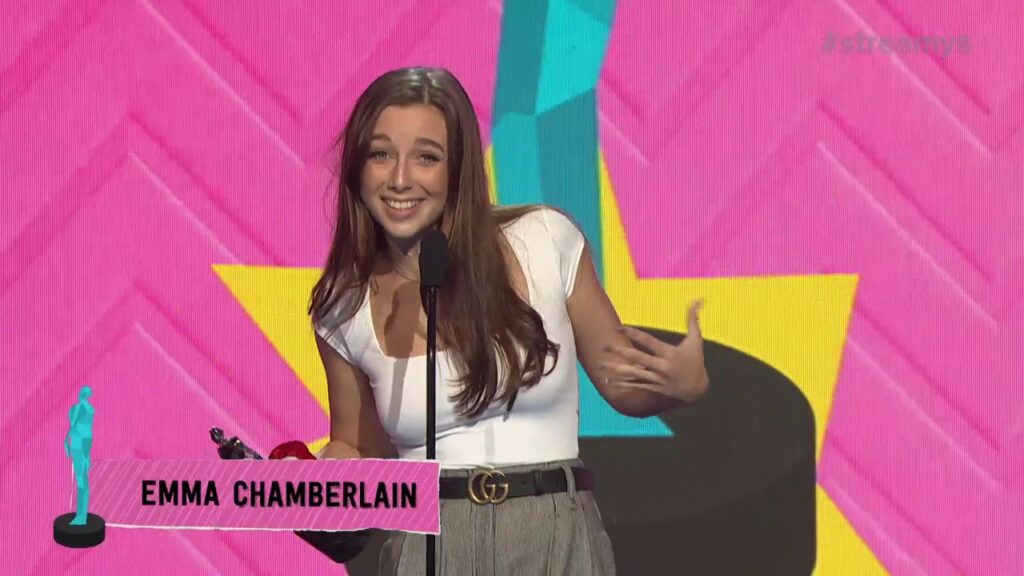 Chamberlain won the Breakout Creator Streamy Award in 2018