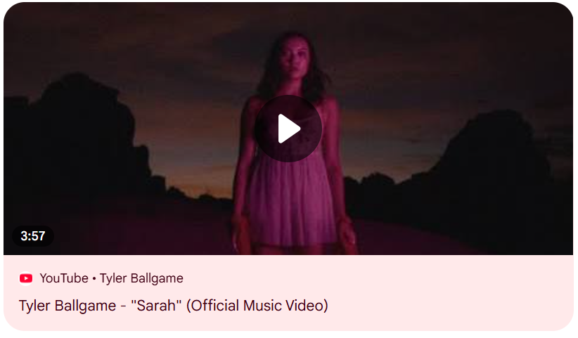 Tyler Ballgame - Sarah