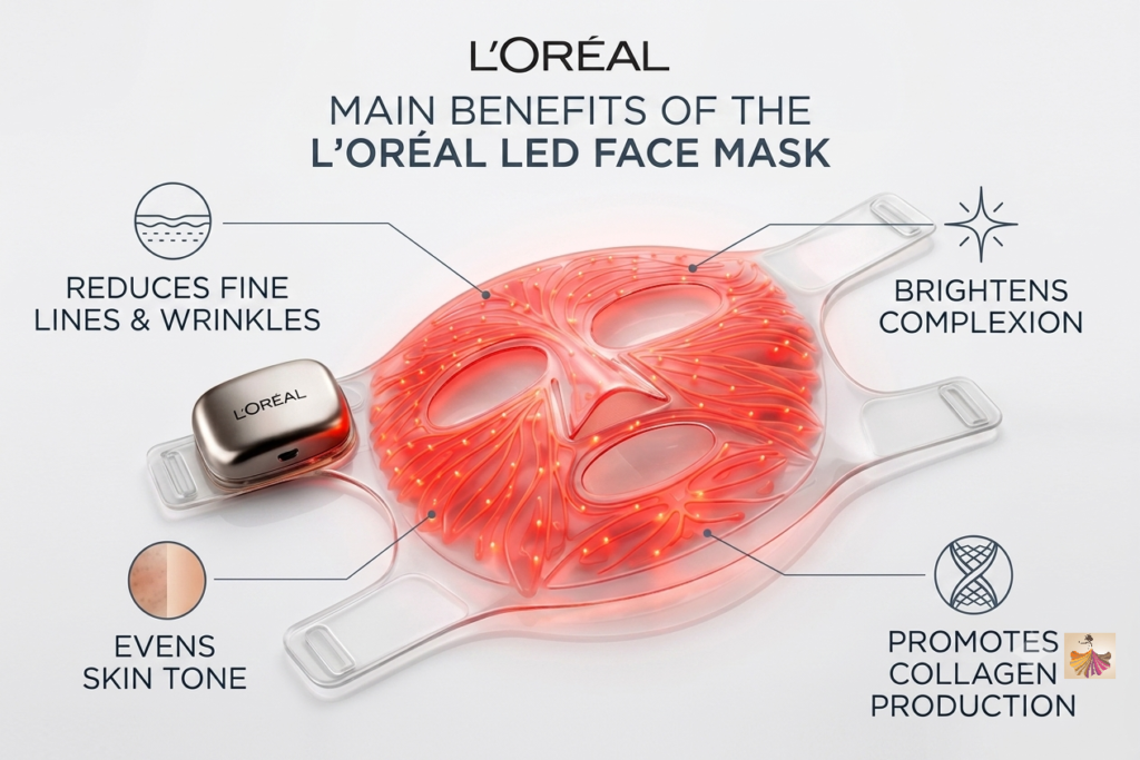 Benefits of the LED Face Mask by L'Oréal