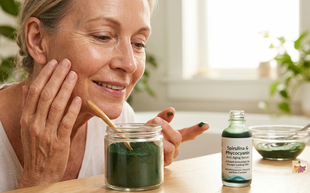 Spirulina Help Reduce Wrinkles and Signs of Aging