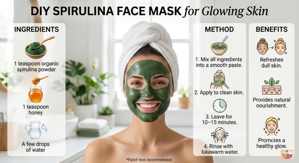 DIY Spirulina Face Mask for Glowing Skin