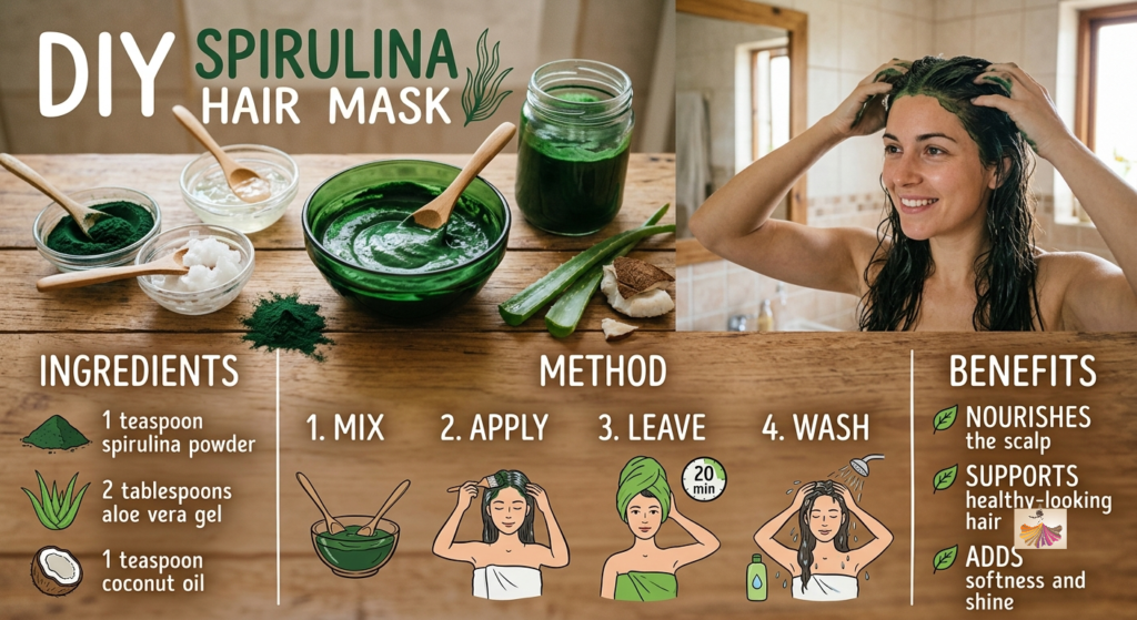 DIY Spirulina Hair Mask