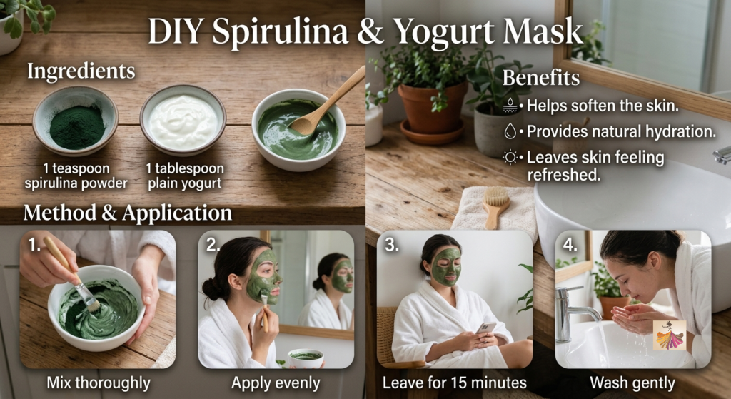 DIY Spirulina and Yogurt Mask