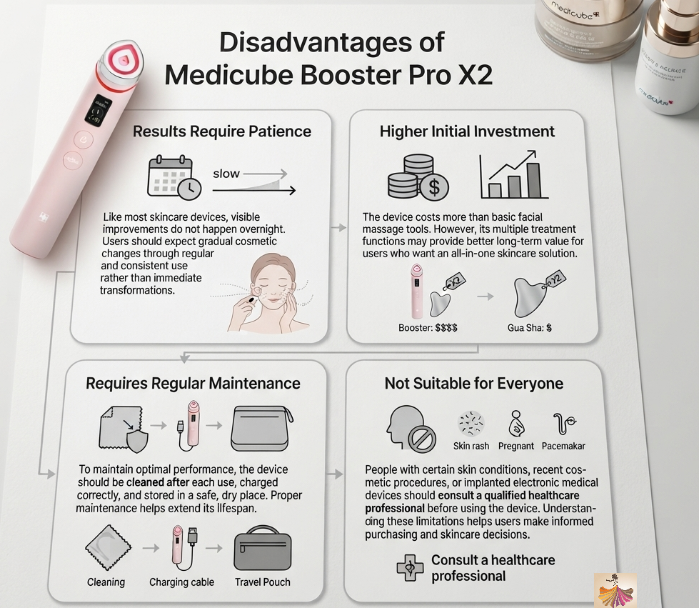 Disadvantages of Medicube Booster Pro X2