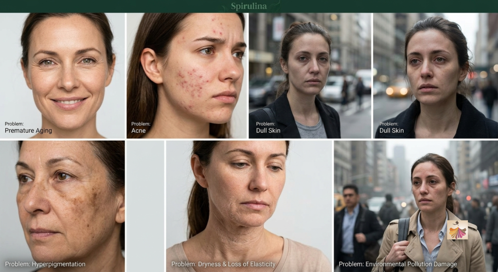 Most Common Beauty Problems Solved by Spirulina