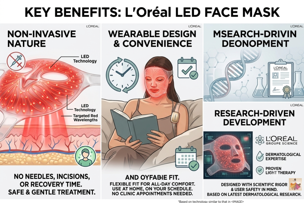 Pros of L'Oréal LED Face Mask