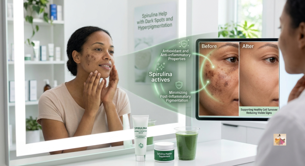 Spirulina Help with Dark Spots and Hyperpigmentation