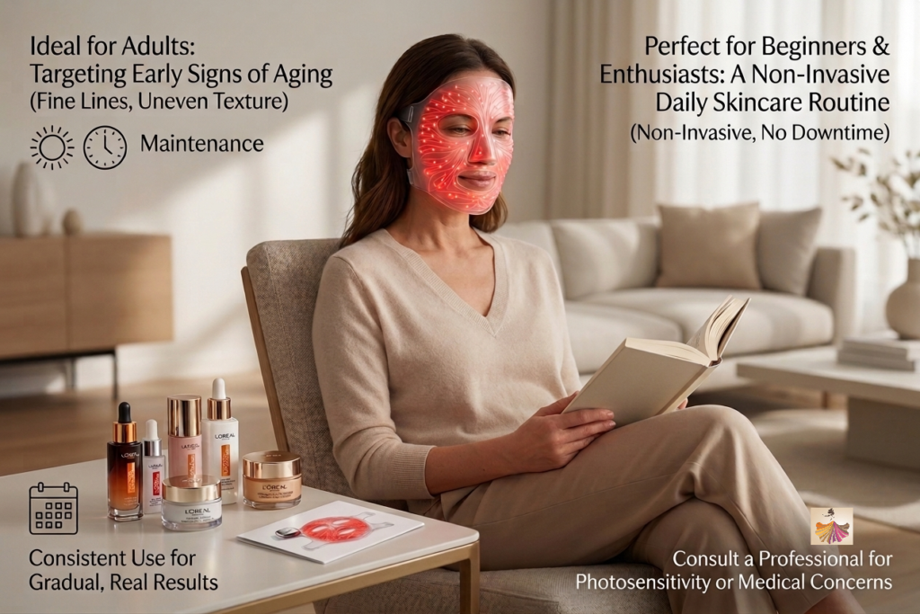 Who Should Use the L'Oréal LED Face Mask?